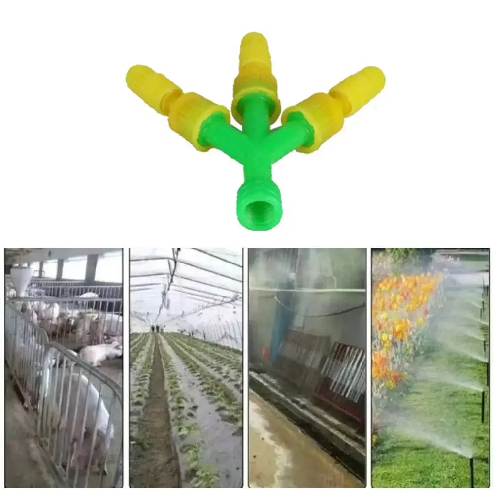 Adjustable Spray High-Pressure Nozzle Water Distribution Yellow System Efficient Water Usage Versatile Spraying