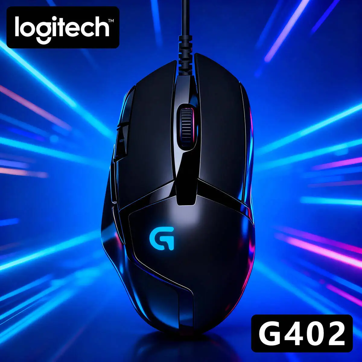 

Проводная мышь Logitech G402, киберспортивная игра, посвященная редактируемым макрокомпьютером, настольным ноутбуком, ест курицы CSGO