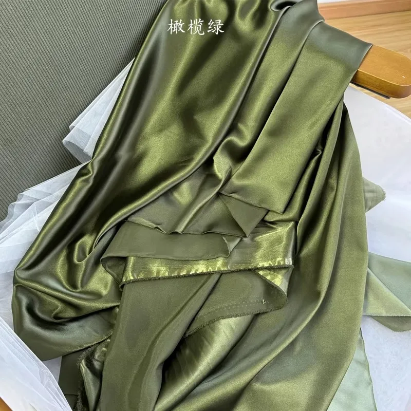 Smooth Soft Satin Lining Fabric Fuchsia Burgundy Deep Red Caramel Wedding Decoration Backdrop Draping DIY Sew Couture Material