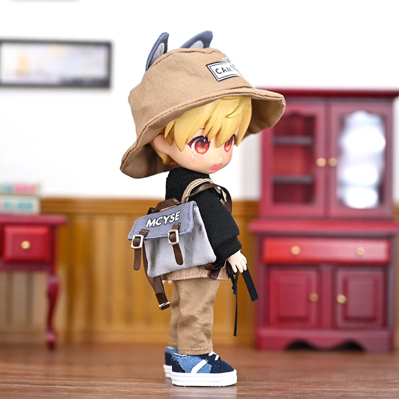 Ob11 ملابس دمى 1/12Bjd وولف فوكس ملابس التخييم Obitsu11 ملابس رياضية Ufdoll Gsc Top P9 هوديي مولي السراويل Ufdoll الملابس