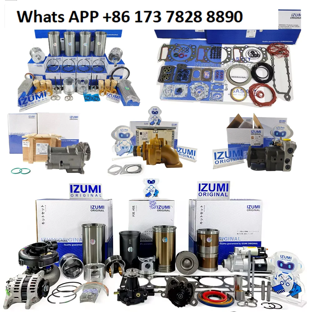 Suku Cadang Mesin NT855 NH220 dengan Ring Piston Silinder, Washer, Set Bearing Mesin, Kit Overhaul