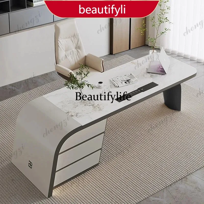X188 Upgrade Reception Office Table Aesthetic Luxury Standing Computer Office Desk Specialty Commercial Mesa De Escritorio Furni
