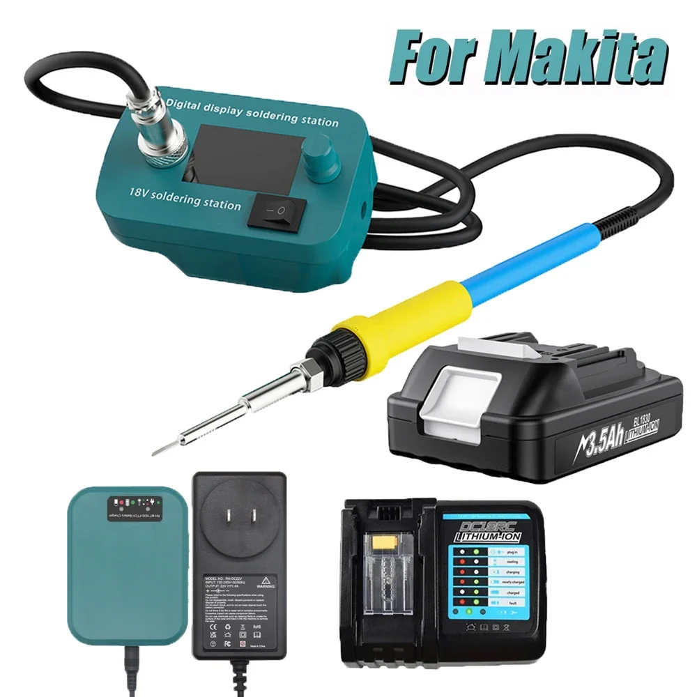 Беспроводной паяльник Makita, инструмент для BL1815 BL1840 BL1850 BL1860, аккумулятор 60 Вт, паяльный инструмент для печатных плат с зарядным устройством