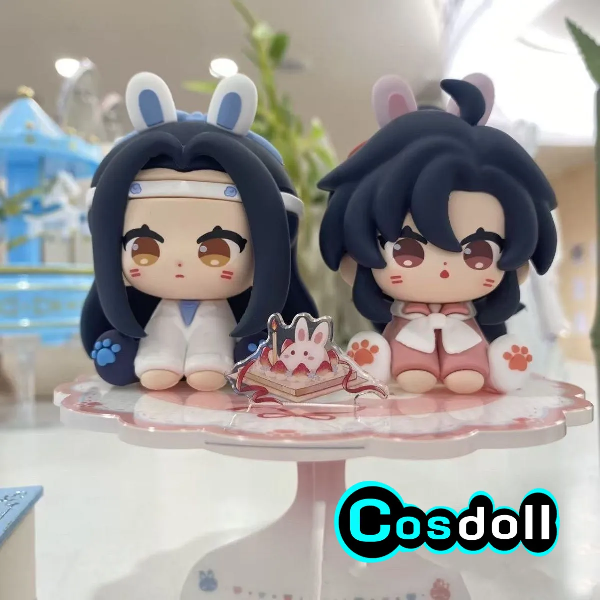 

2pcs In Stock Original Wei Wuxian Lan Wangji MDZS Mo Dao Zu Shi PVC Stuffed Plushies Doll Figurine Ornament Anime Figure Game To