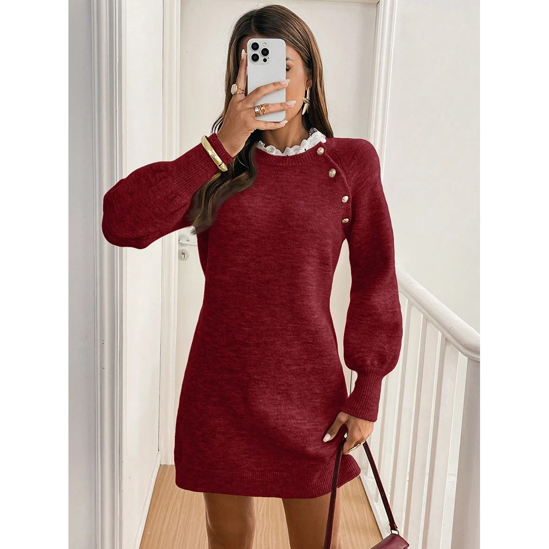 2025 Nuova gonna interna sottile a trapezio da donna Dr lavorata a maglia impiombata Gonna lunga transfrontaliera Sve rotonda Ne Commute Sle Dr