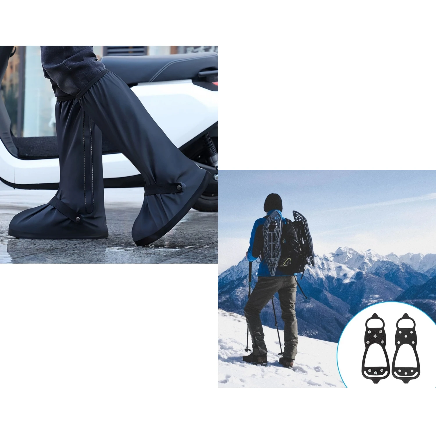 Rain shoe covers are waterproof, anti slip, thick and wear-resistant for rainy days