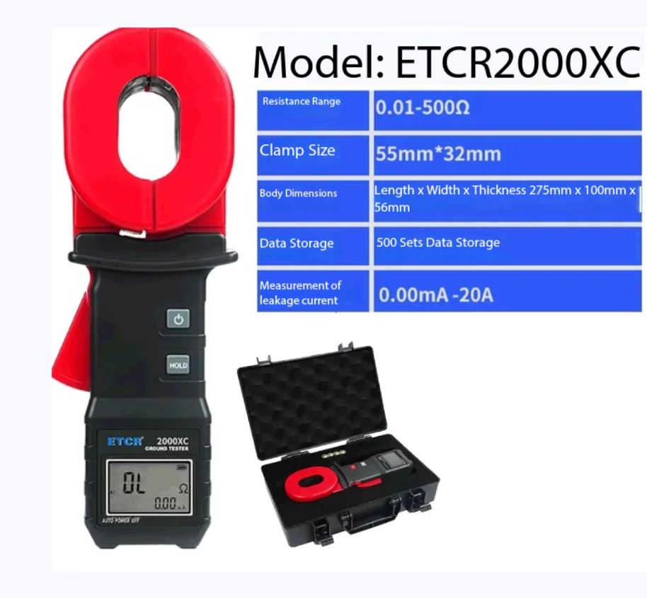 Clamp meter ground resistance tester
