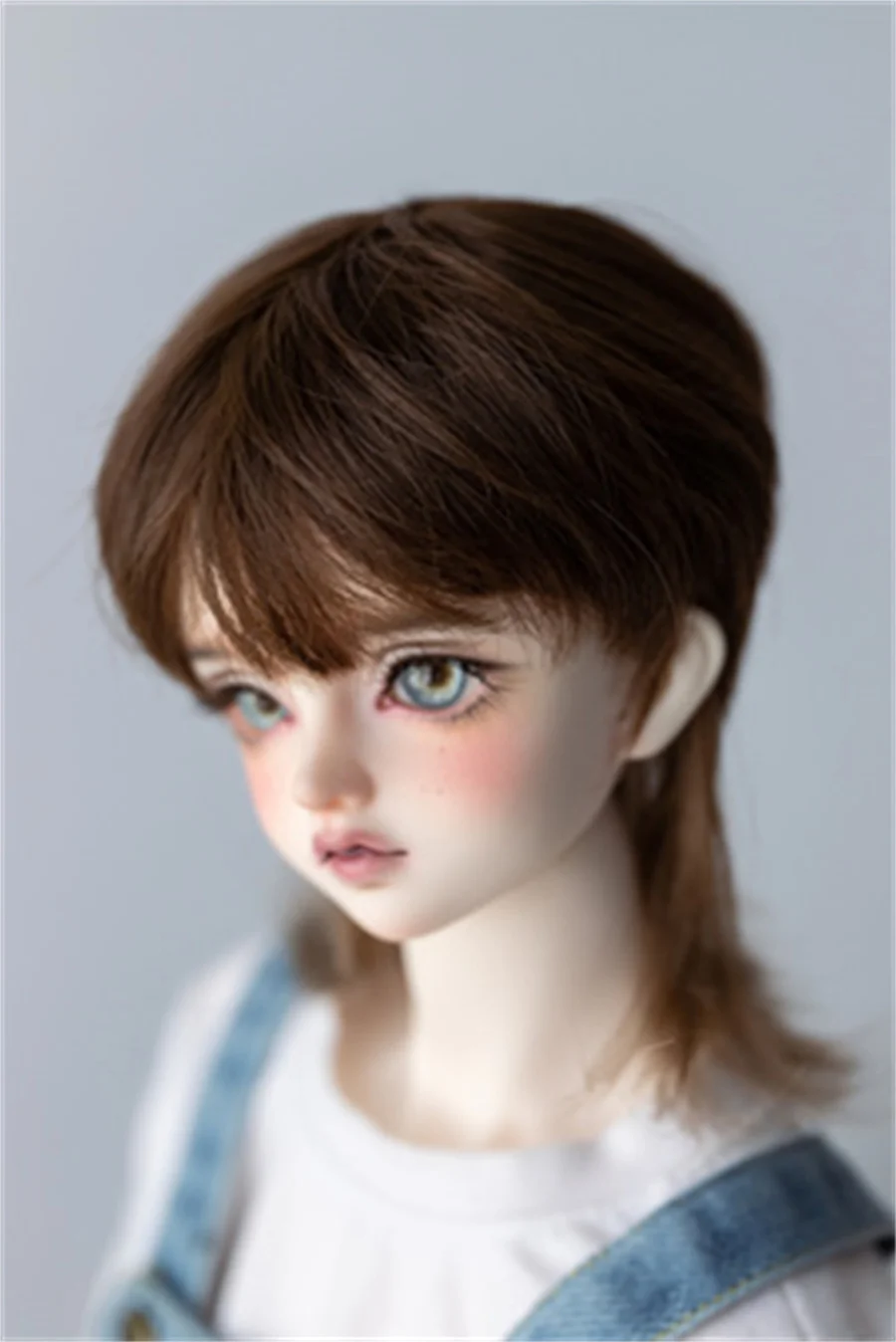 BJD/SD wig applies to 1/3 BJD doll milk silk soft silk double color short hair BJD accessories