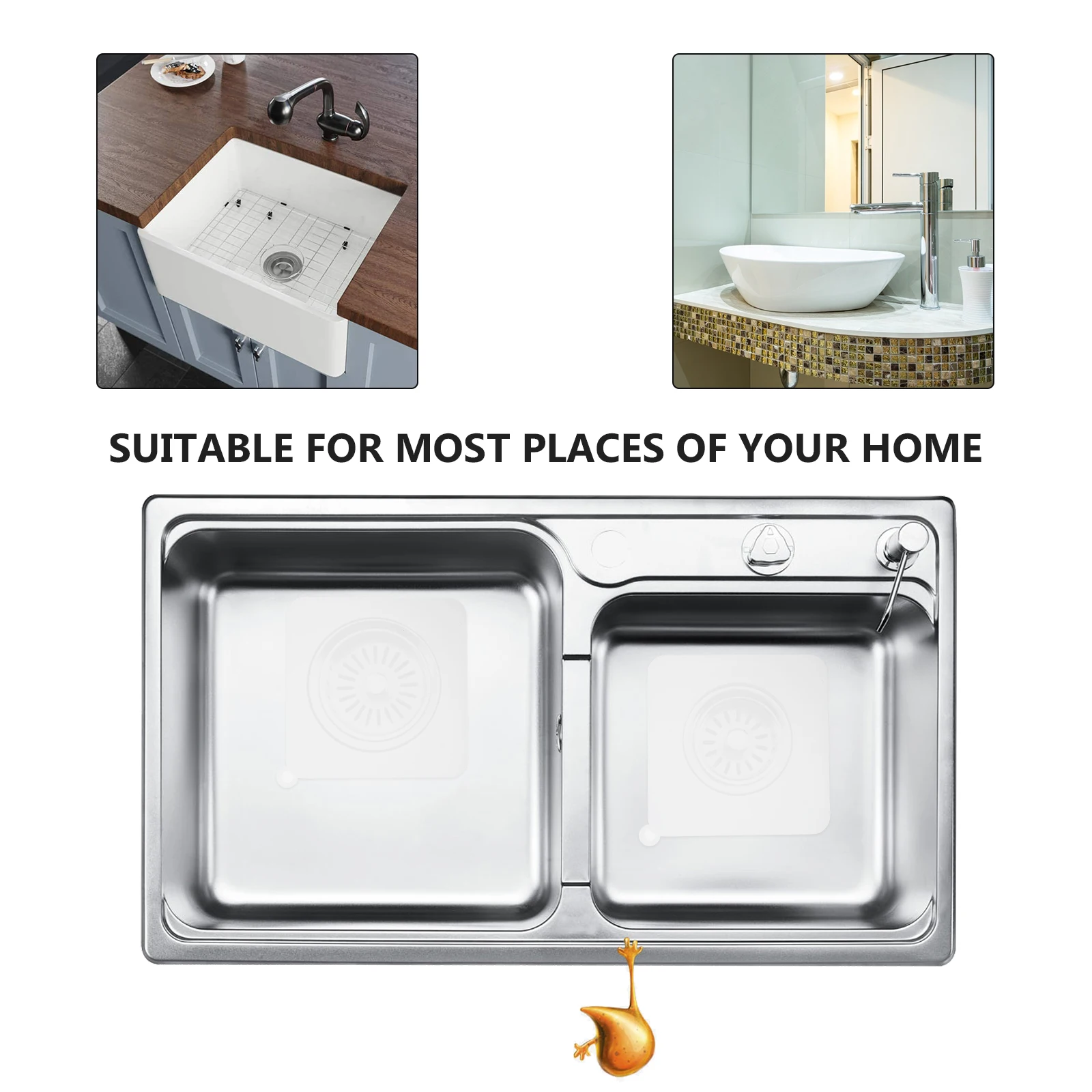 

1Pcs Durable Silicone Toilet Drain Cover Filter Hair Catcher Floor Drain Sewer Cover for Bathroom Kitchen Sewer Covering