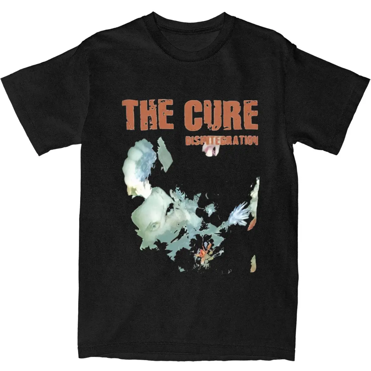 Men Disintegration The Cures T Shirts 100 Cotton Clothing  Funny Short-Sleeved T-Shirt O Neck Harajuku Pattern Tee Shirt