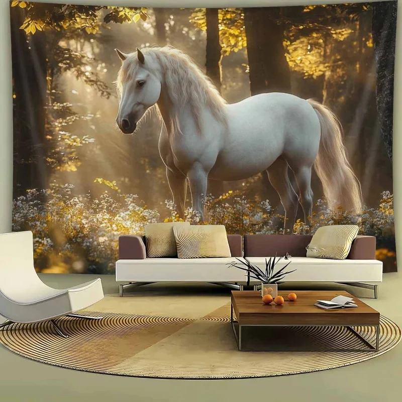 Gothic Style Natural Landscape Tapestry Living Room Bedroom Office Wall Decoration Polyester Fiber Wall Decoration