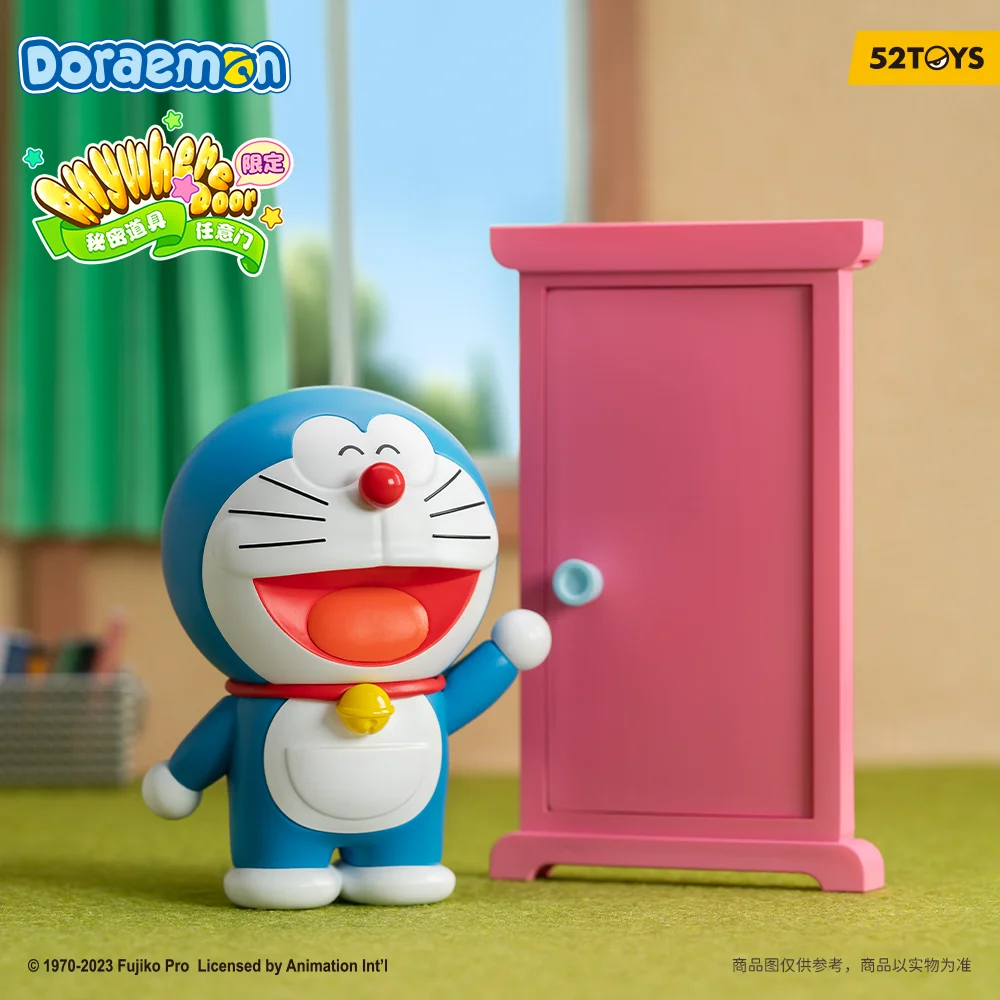 52TOYS Doraemon Anywhere Door, Collectible Action Figure，Height: 3.14inch/8cm