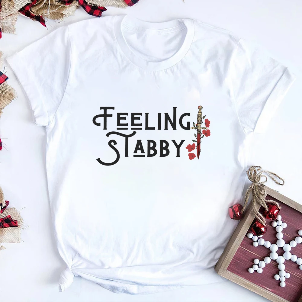 Feeling Stabby From Blood and Ash Tshirt Murderous Little Creature Poppy Shirt FBAA short sleeved shirt Unisex crew neck T-shirt