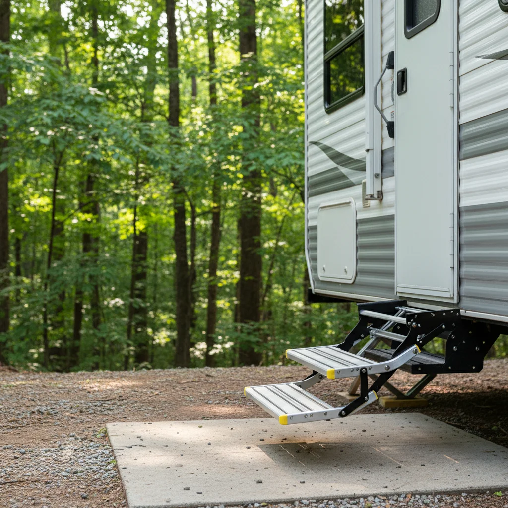 

Складная алюминиевая лестница-ступенька для автодома, одинарная/двойная, для входной двери
