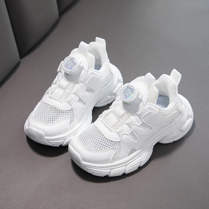 

Breathable Mesh Kids Dad Shoes Trendy Casual Sports Sneakers For Boys Girls Daily Outdoor Use