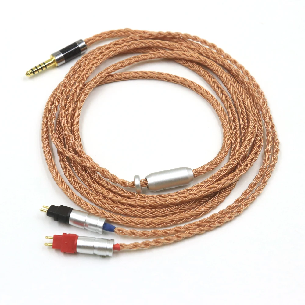 16 Core 3.5mm 2.5mm XLR 4.4mm Single Crystal Copper Earphone Cable upgrade For Sennheiser HD580 HD600 HD650 HD25 hd545 hd565