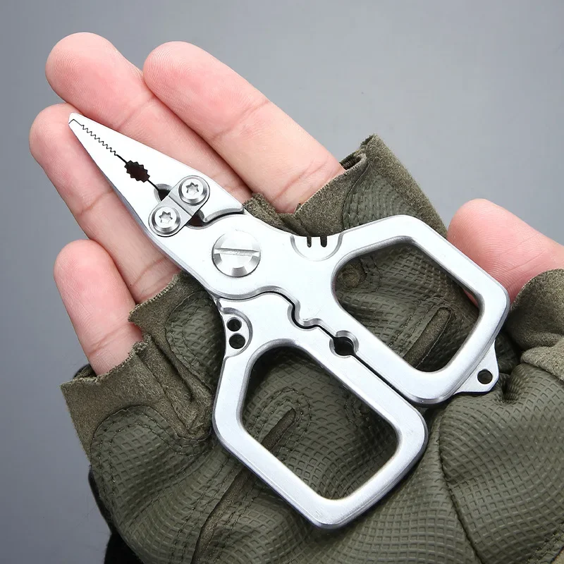 

Мини-щипцы для рыбалки из нержавеющей стали 10,4 см, многофункциональные уличные кемпинговые рыбы, резак для полиэтиленовой лески, ножницы для удаления крючков, многофункциональные инструменты