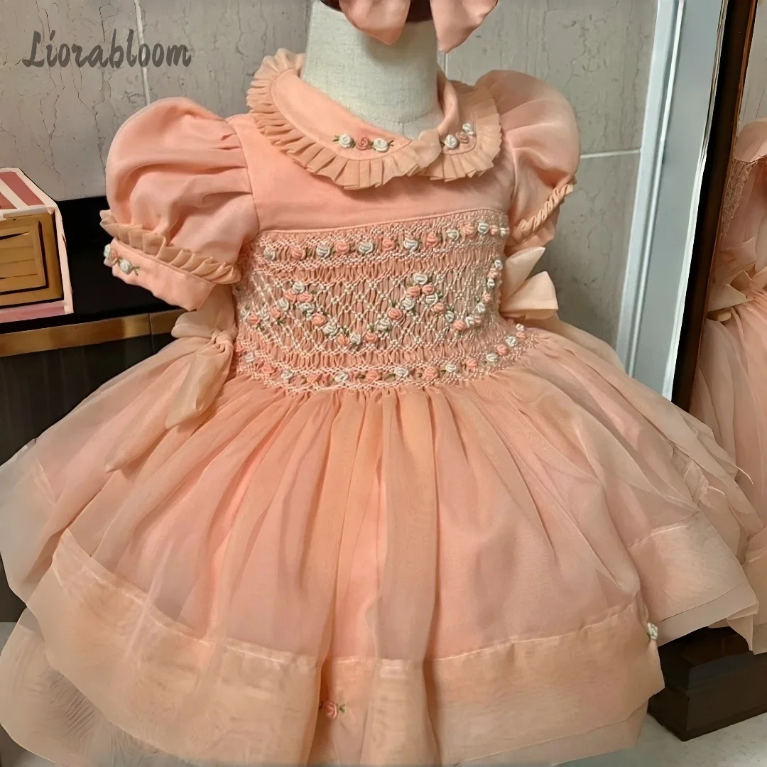 Abito da damigella personalizzato, vestito colorato, abito con colletto babydoll intricatamente lavorato, abbigliamento per feste di matrimonio, vestito da sposa