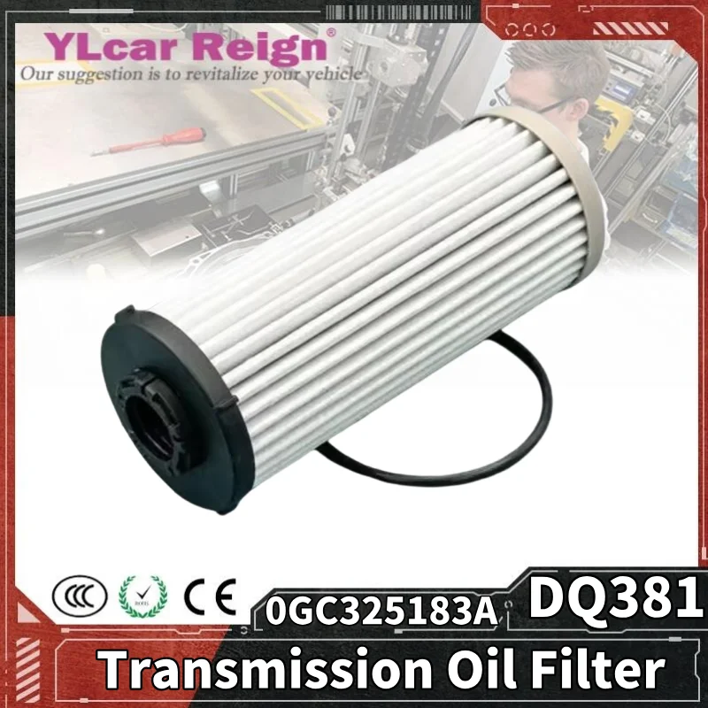 

DQ381 DQ500 0GC Automatic Transmission Parts Hydraulic Filter 0GC325183A For VW CADDY GOLF PASSAT T-ROC TIGUAN TOURAN SEAT SKODA