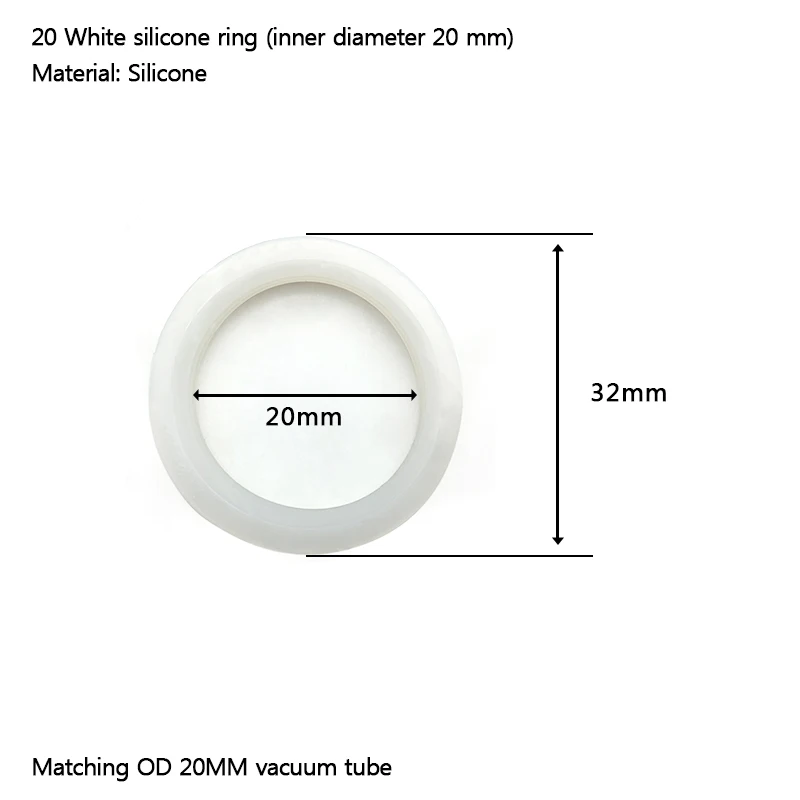 58mm/20mm/25mm/32mm/70mm or 47mm white silicon sealing ring for vacuum tube solar water heaters,silicon O gasket