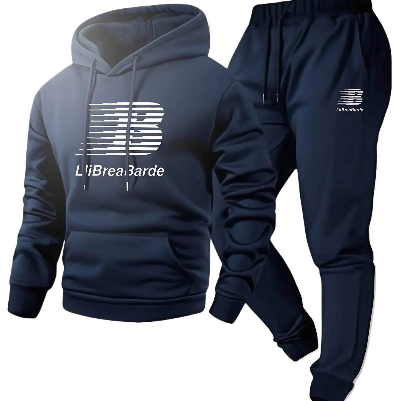 ملابس رياضية كاجوال بغطاء للرأس بنمط حروف مطبوعة للرجال، بلوفر بأكمام طويلة مناسب لارتداء الربيع والخريف #3