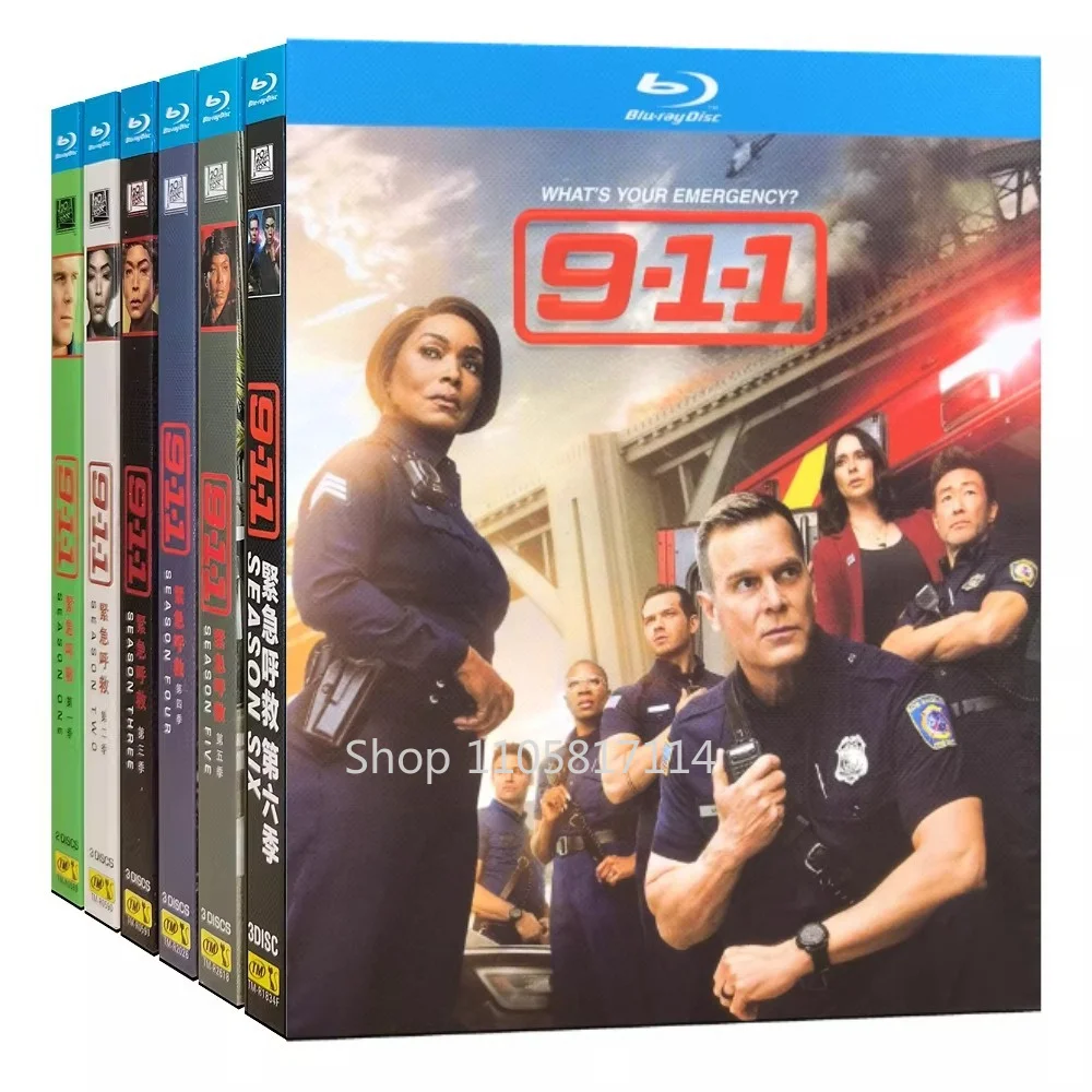 9-1-1 Season 1-7 (2018) Series 19-Discs All Region Free New Box Set Sealed Blu-ray disc YIHUI