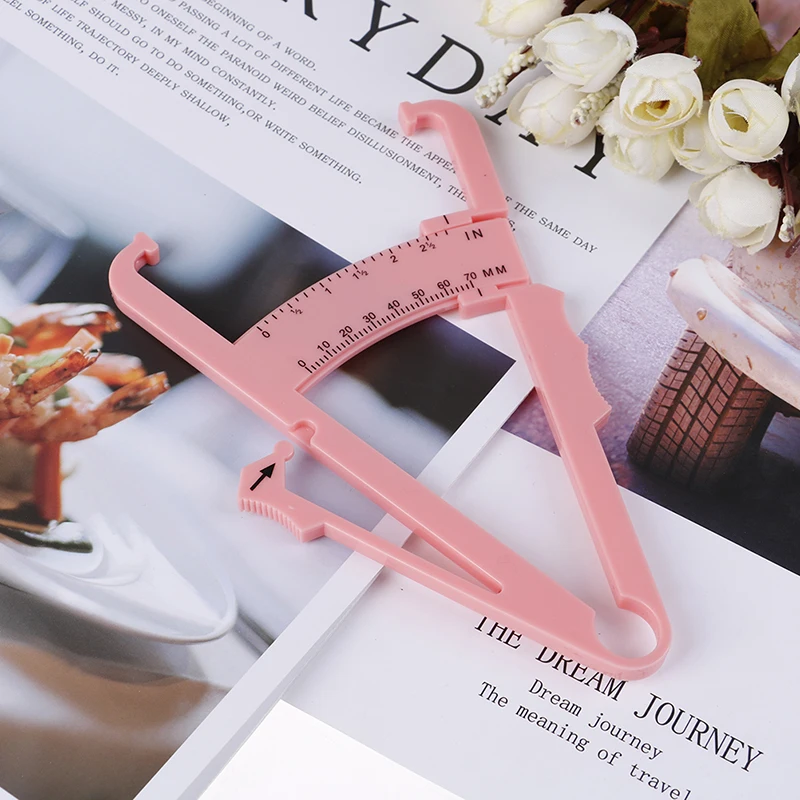 1PC Body Fat Caliper Body Fat Tester Skinfold Measurement Tape with Measuring