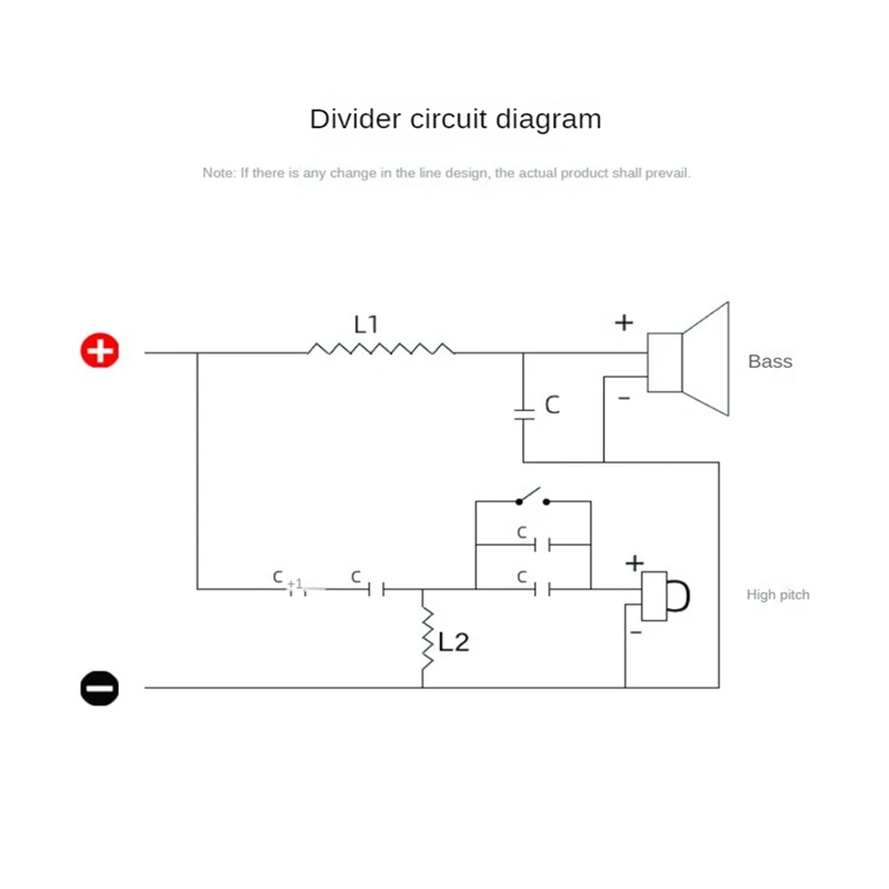 2Pcs WEAH-250 250W Tweeter Bass Crossover Filter DIY Speaker Filter Circuit Home Sound Theater