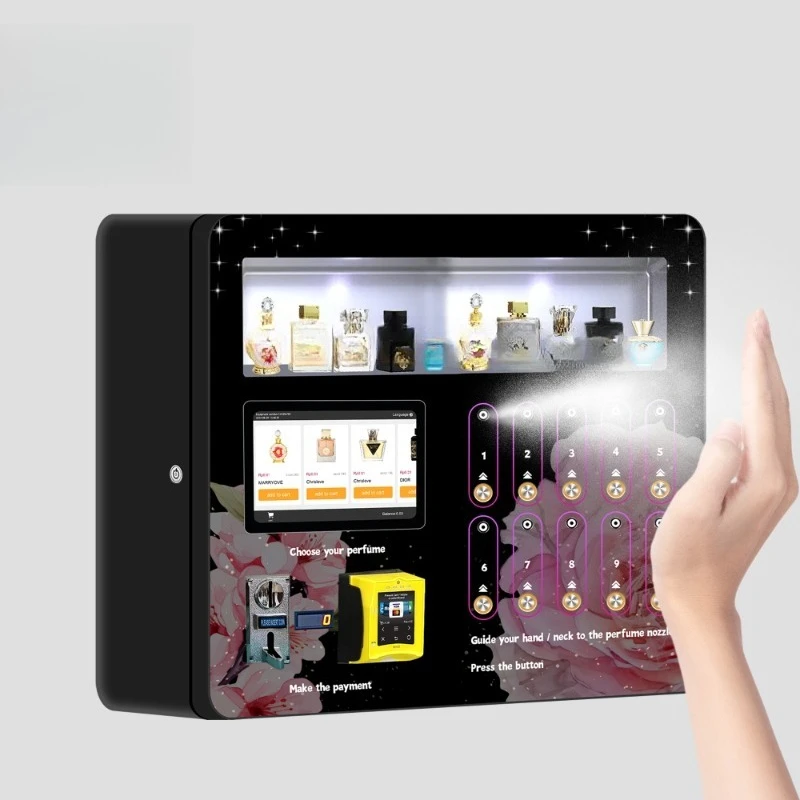 

Custom perfume spray vending machine Wall-mounted mini perfume vending machine