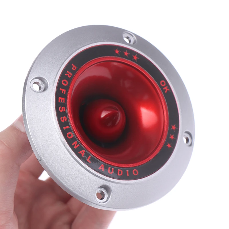 1Pc Piezo Horn Speaker Red Car Subwoofer Tweeter Piezoelectric Head Driver Loudspeaker Treble Car DIY Modification Accessories