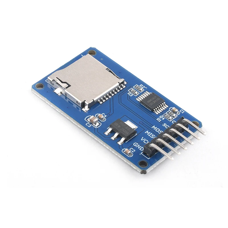 Модуль карты Micro SD/карта Mini TF для чтения и записи/интерфейс SPI/источник питания с преобразованием уровня