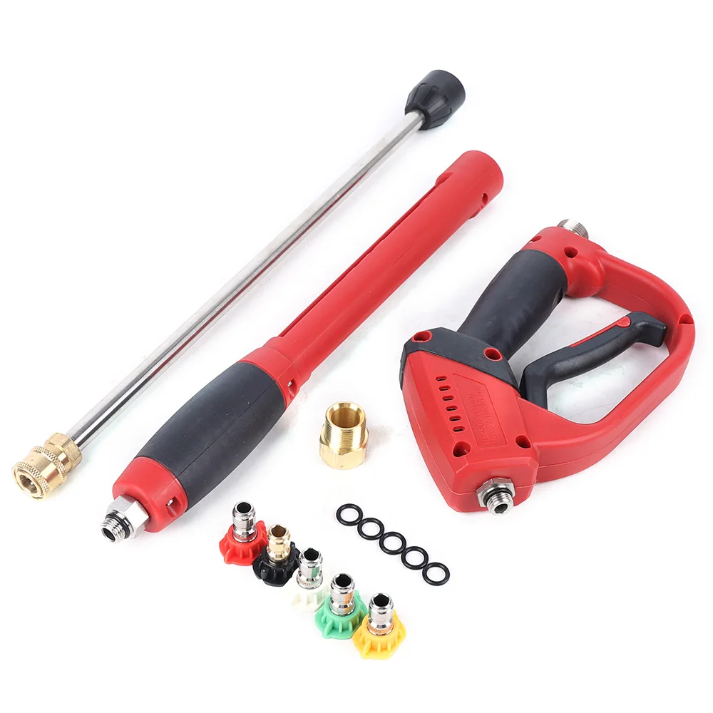 High Pressure Car Washer Portable Water Jet Gun Garden Sprayer Powerful Spray Gun Machine Cleaning Wand Nozzles+Extender