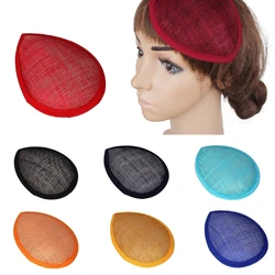 1PC Fashion Sinamay Saucer Hat Base DIY Fascinator Base Sinamay Base Sinamay Hat Base Teardrop Sinamay Fascinator Millinery Base