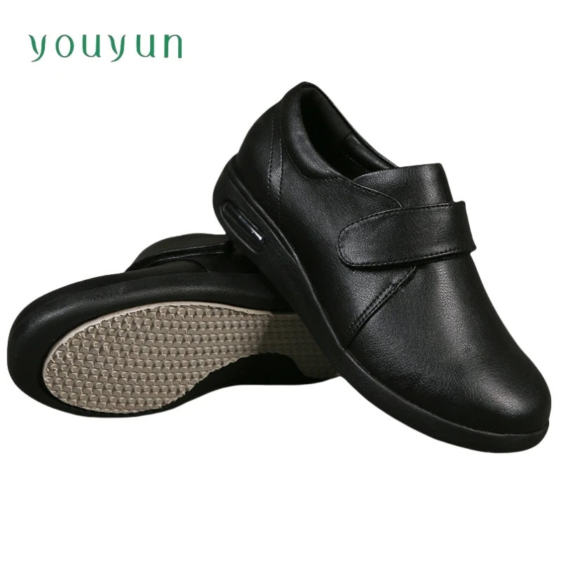 Autumn winter Men's Elderly Casual Leather Shoes Lightweight Large Men's Shoes Single Shoes Soft soled Middle aged Leather Shoes