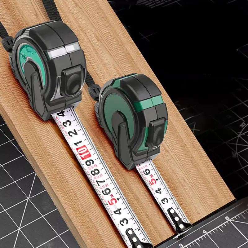 Tape Measure With Fractions Accurate Scales 16.4ft Measure Tape Heavy Duty Portable Tape Ruler Self-Locking Measuring Tools For