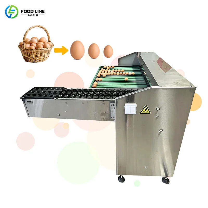 Customized High Precision Automatic Small Egg Weight Grading Sorting Machine With Conveyor Belt Commercial Poultry Egg Weigh