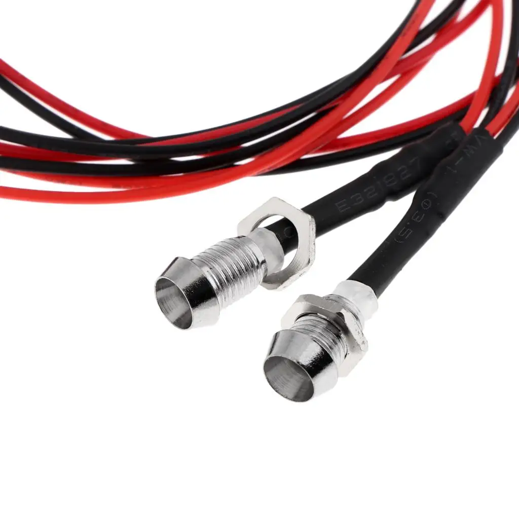 Luz trasera metálica para coches RC WPL – Accesorio camiones - imagen 3