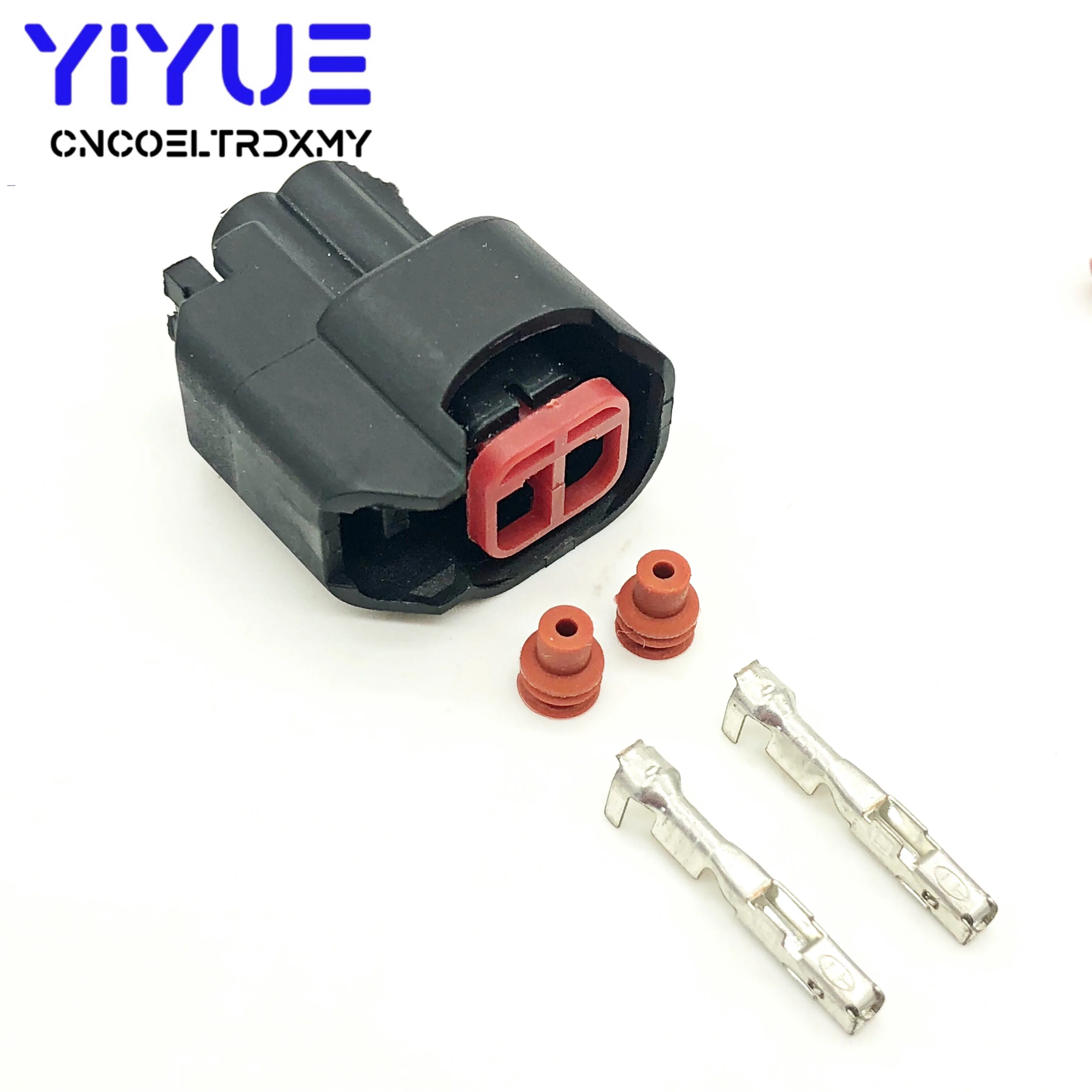 1set 2 Pin Male and Female ev6 ev14 USCAR Fuel Injector Pigtail Connectors sr20det rb30 GTR FAST ls2 ls3 Universal