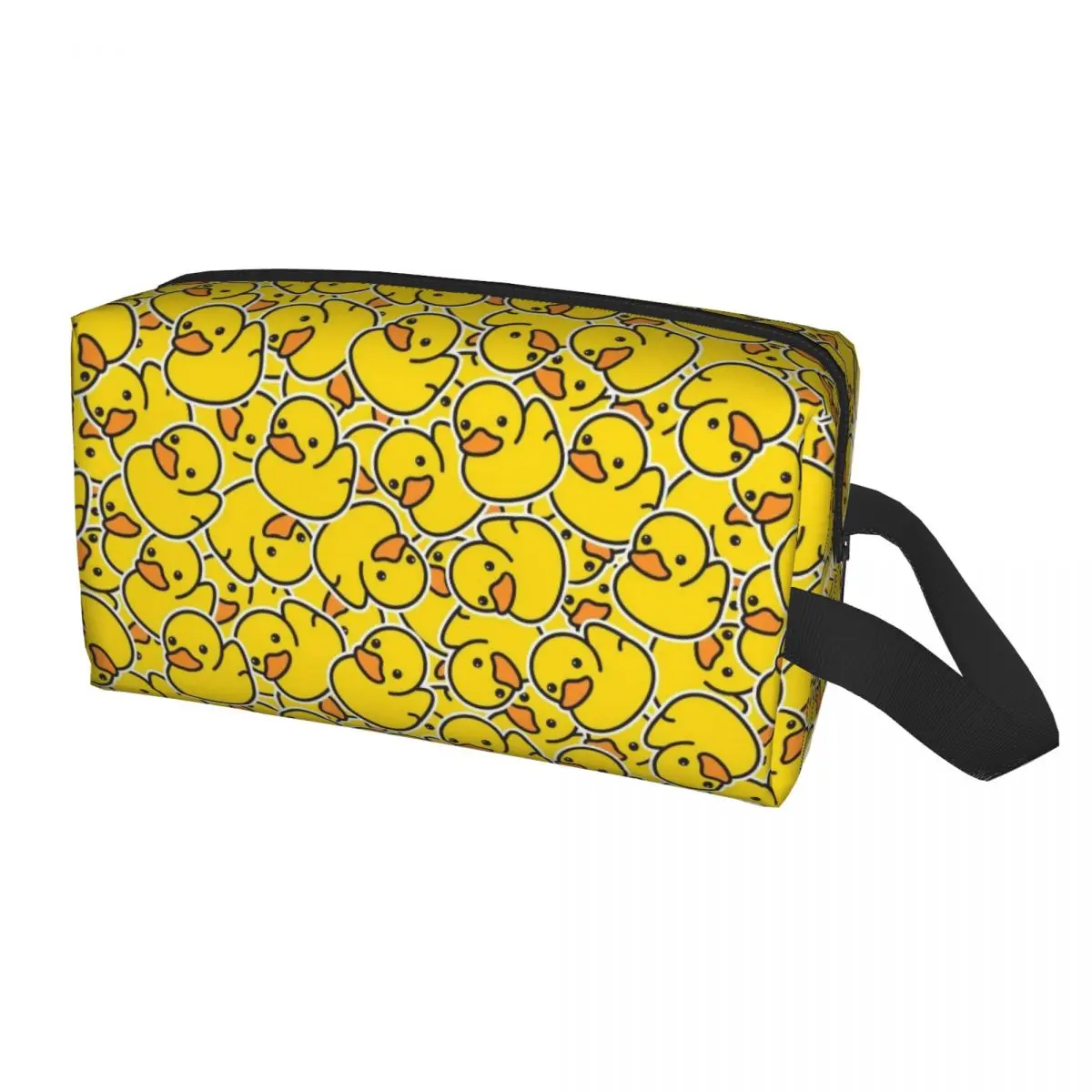 

Custom Cute Yellow Classic Rubber Duck Travel Toiletry Bag Women Makeup Cosmetic Organizer Beauty Storage Dopp Kit