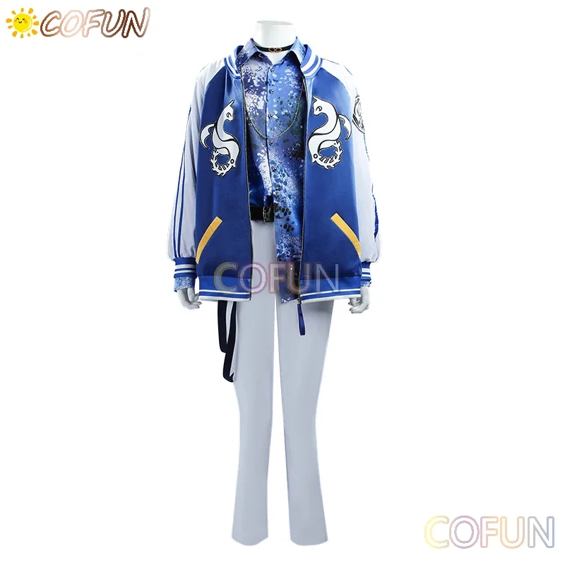 COFUN [Customized] Nijisanji Vtuber Koyanagi Rou Cosplay Costume Halloween Outfits Men New Suit Uniform