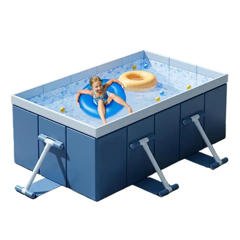 Foldable Pool For Adults Non Inflatable Folding Thickened Wear Resistant Outdoor Playing Pools Large Giant Family Swimming Pool