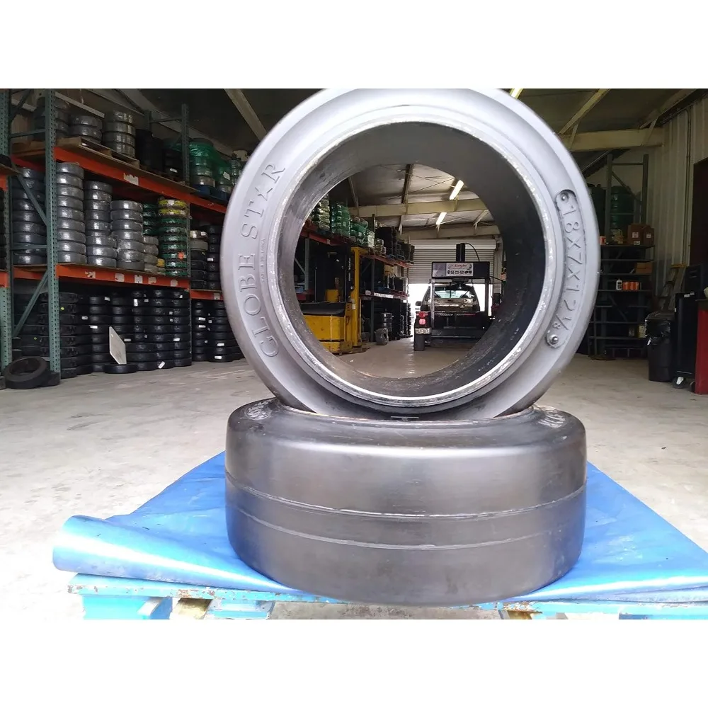 

Black Smooth Tire 18x7x12 1/8