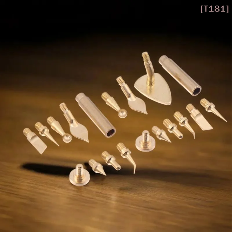 [E] 7/9/10Pcs Heat Insert Nut Iron Tip M2 M3 M4 M5 M6 M8 Brass Thread Embedded Kit Tool For Plastic 3D Printer Soldering Iron