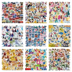 50pcs Cute Cartoon Anime Disney Stickers Decals For Laptop Water Bottle Luggage Skateboard Phone Vinyl Waterproof Graffiti