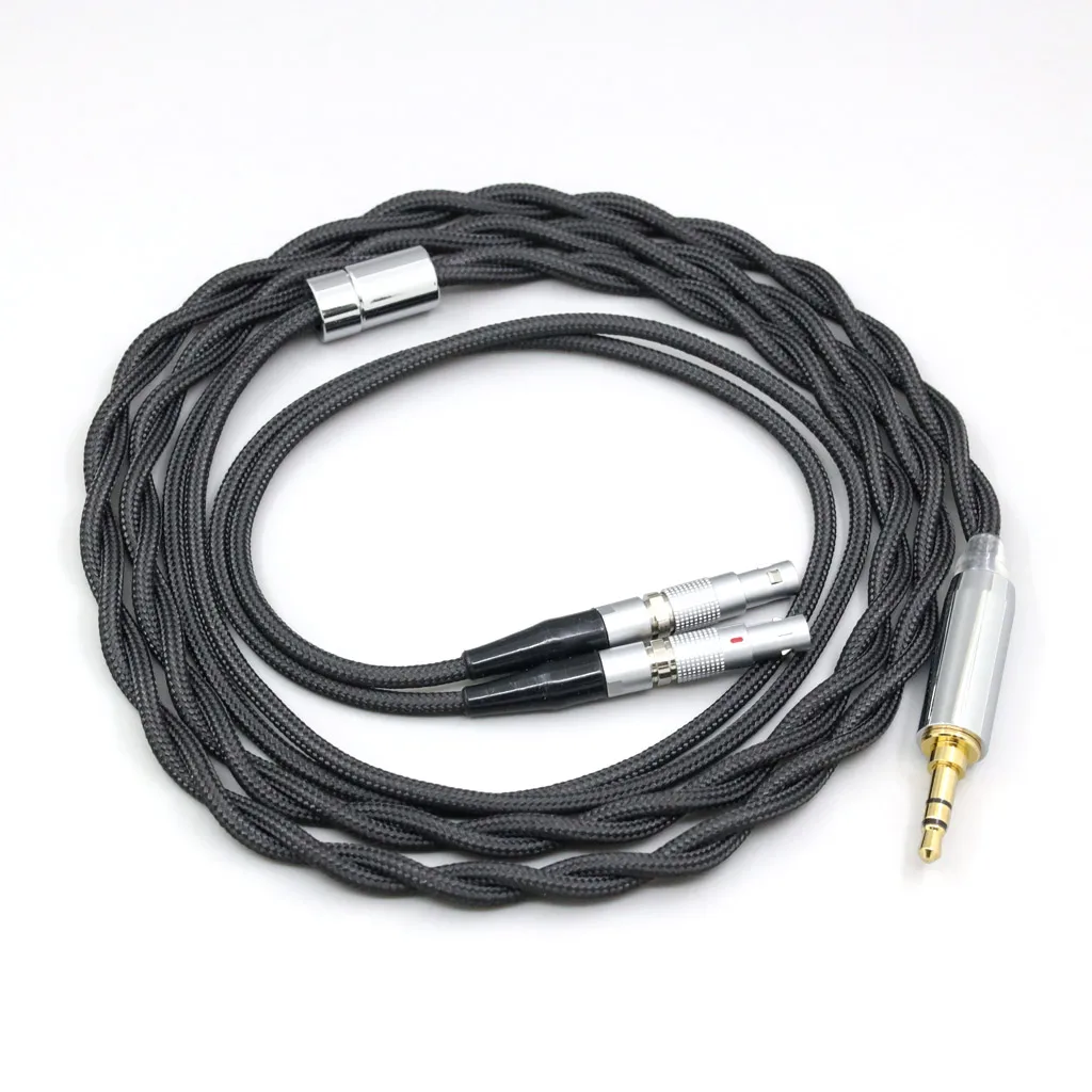 Pure Nylon Shield Cable, 99% Nylon, Prata Pura, Grafeno Paládio, Cabo Escudo de Ouro para Ultrasone Veritas Jubilee 25E 15 Edition ED 8EX LN008308