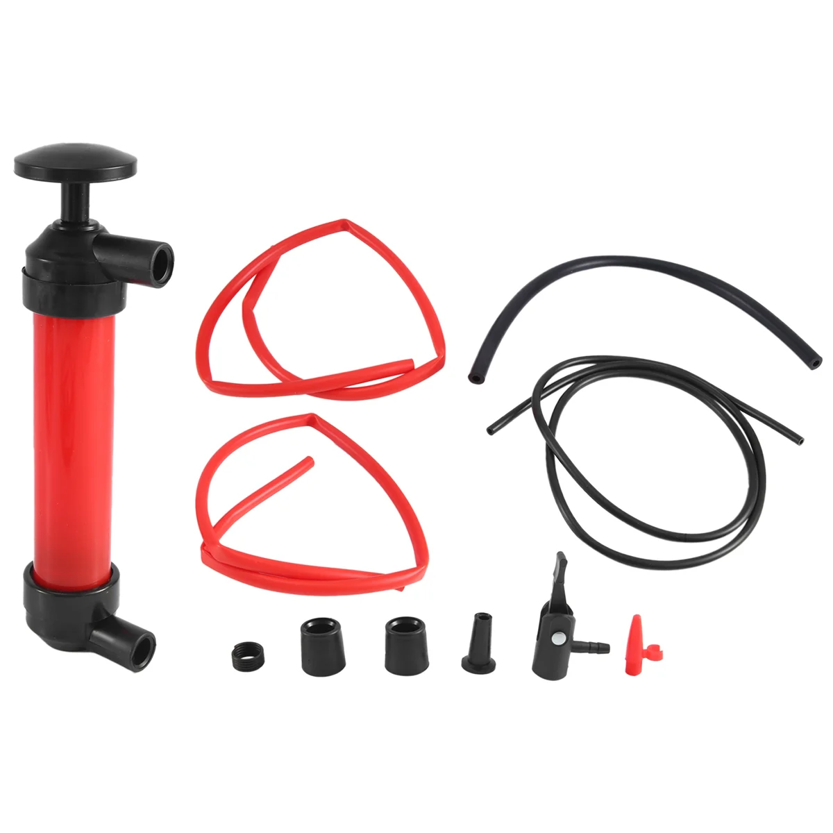 Multi-Purpose Siphon Transfer Pump Kit, with Tube | Fluid Fuel Extractor Suction Tool for Oil, Gasoline, Water, Liquids &