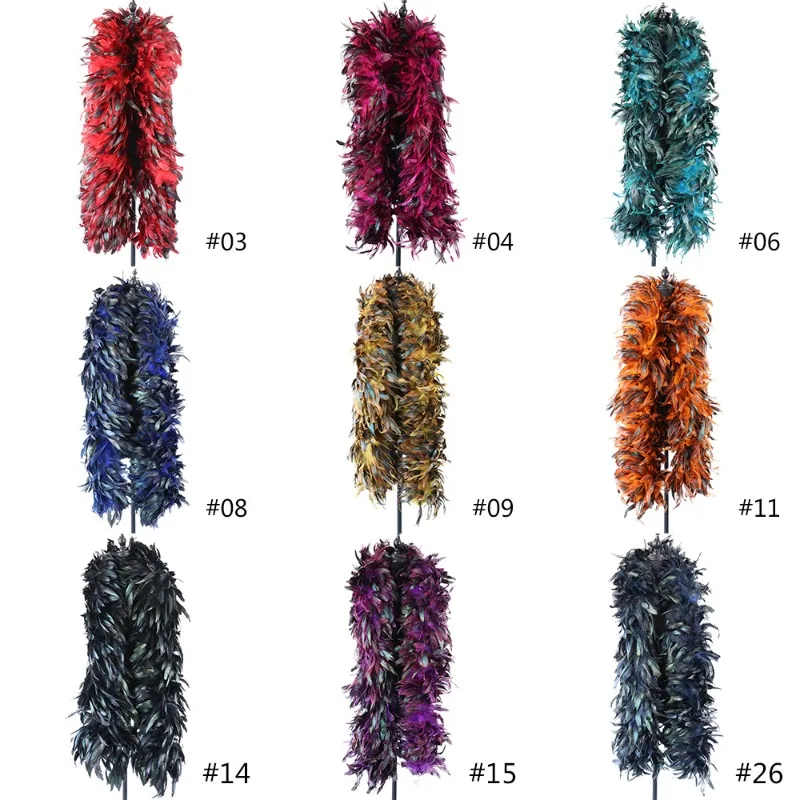Purple swimming feather top catwalk dress up colored chicken feathers DIY scarf decorative accessories jewelry manufacturer