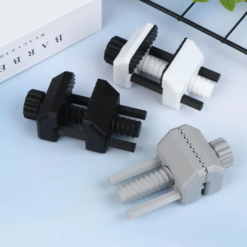 Mini Vise Klem Kecil dengan Tinggi yang Dapat Disesuaikan dan Basis Kokoh untuk Penjepit Miniatur, Pembuatan Model, Perbaikan Elektronik, Bengkel Hobi
