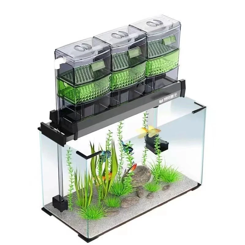 Fish tank filter box drawer drip box external water storage top filter 4-layer filter cleaning aquarium accessories