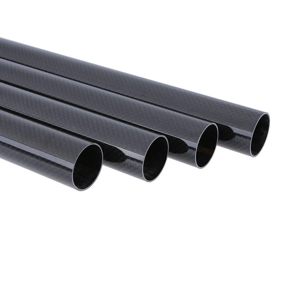 1PCS 3k Carbon Fiber Tube 1000mm Twill Matte/Glossy Round Pipe Customize 18x16/20x18/28x30/32x35